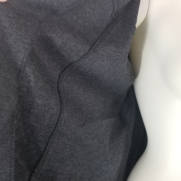 Maternity Shacket M Grey Banded Removable Collar Vtg Lightweight Flannel 90 - Picture 13 of 13